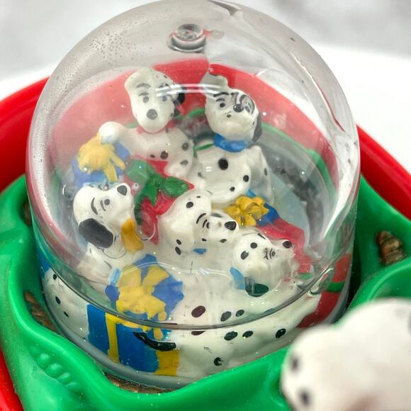 McDonalds Disney 101 Dalmatians Snow Dome Dog Sledding Collectible Figurine 1996 - Picture 8 of 16